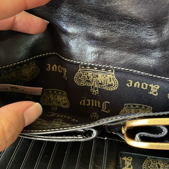 Juicy Couture Y2K Black Leather Wallet - Picture 12 of 14